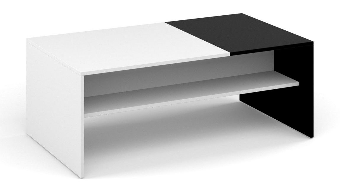 Casarredo Konferenční stolek BELT bílá/černá - ATAN Nábytek