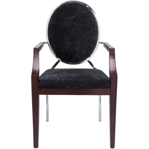 Židle s opěrkou ruky Medallion Black - KARE