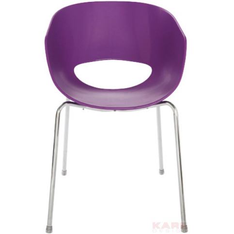 Židle Eggshell - fialová - KARE