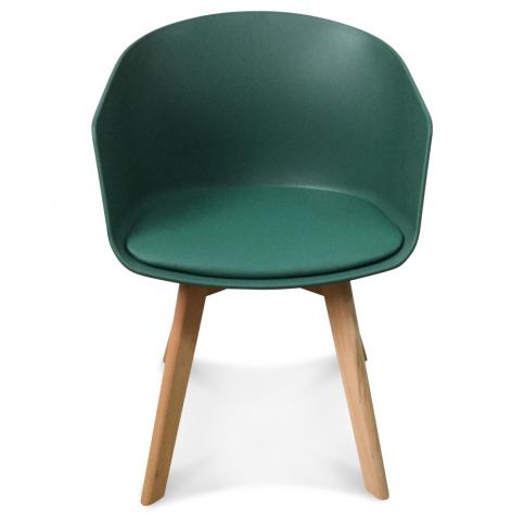 Sada 2 zelených židlí Opjet Paris Scandinave - Bonami.cz