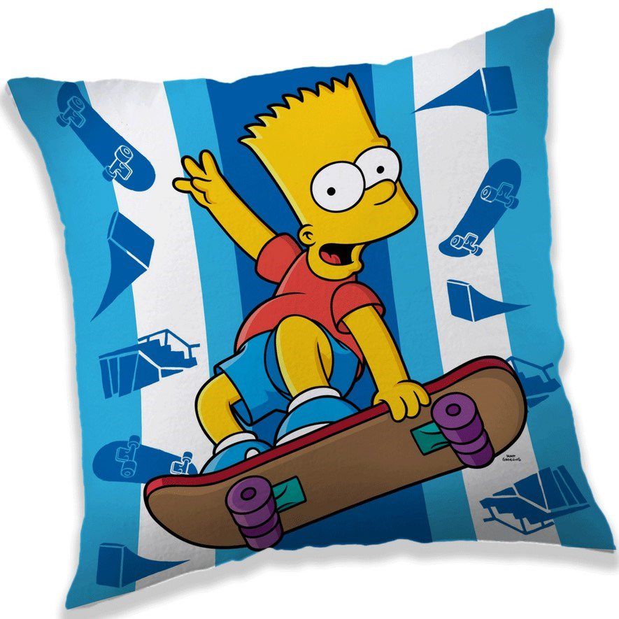 Jerry Fabrics Polštářek The Simpsons Bart skater, 40 x 40 cm - 4home.cz