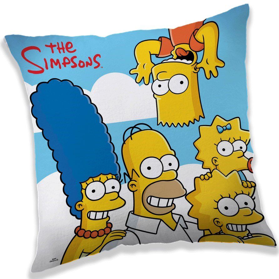 Jerry Fabrics Polštářek The Simpsons family clouds, 40 x 40 cm - 4home.cz