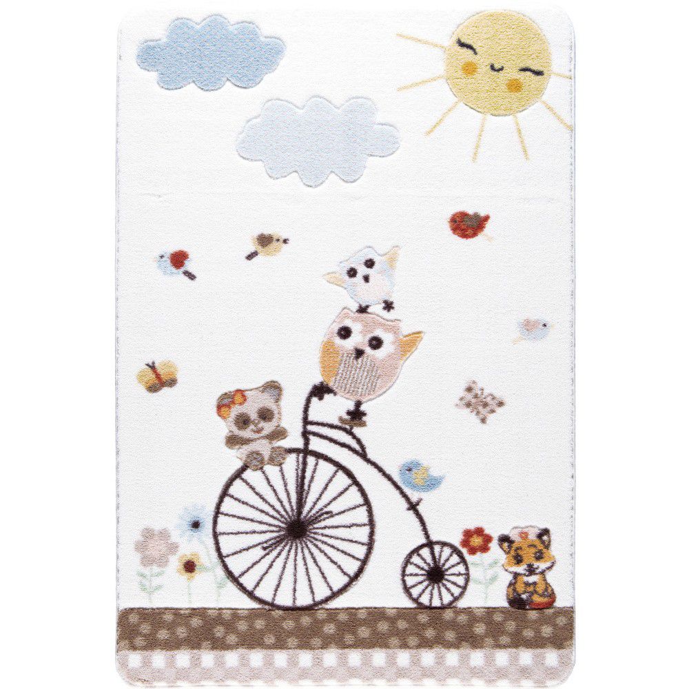 Dětský bílý koberec Confetti Sunny Day, 133 x 190 cm - Bonami.cz