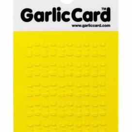 Kartička na česnek žlutá, Garlic Card