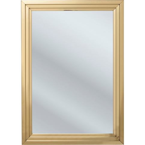 Zrcadlo Steel Step - zlaté, 105×75 cm - KARE