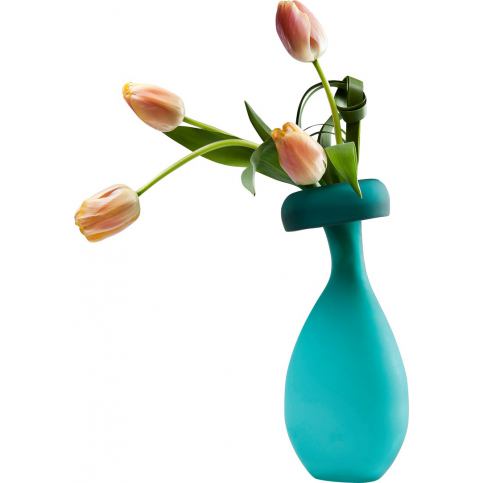 Váza Blow Up Turquoise 40cm - KARE