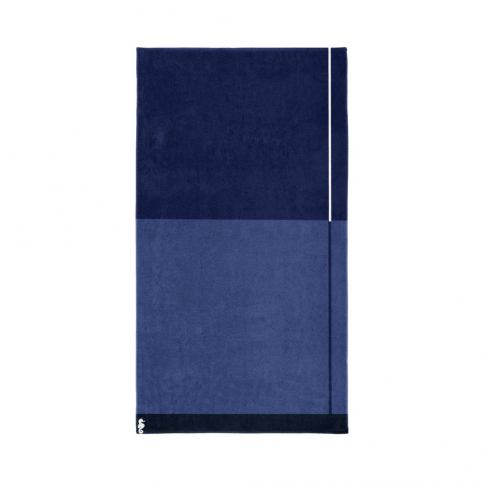 Tmavě modrá bavlněná osuška Seahorse Block, 180 x 100 cm - Bonami.cz