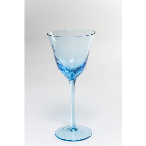 Sklenička na bílé víno  Glass Capri Light Blue - KARE