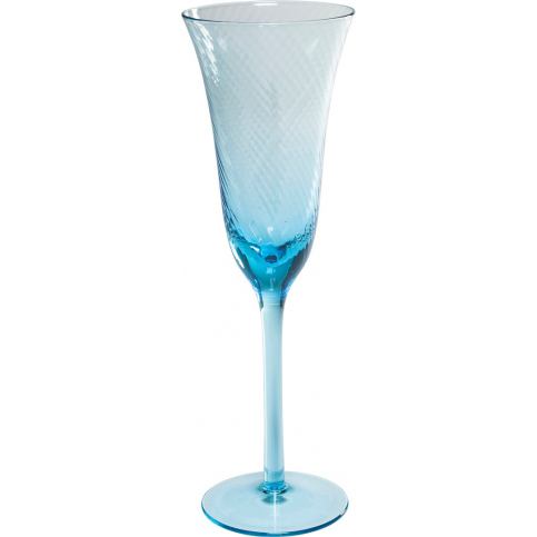 Sklenička na šampaňské Capri Light Blue - KARE