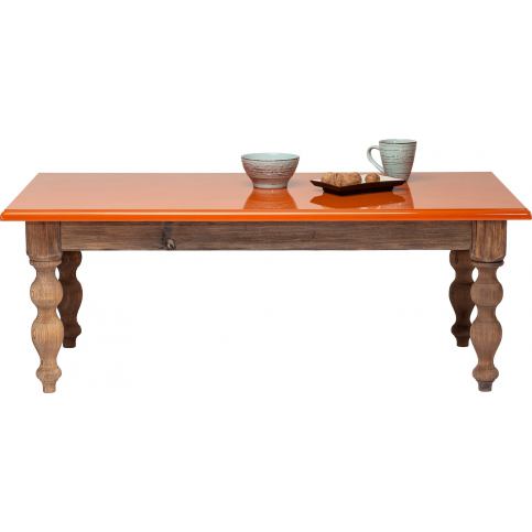 Konferenční stolek Ida 120x60 cm - oranžový - KARE