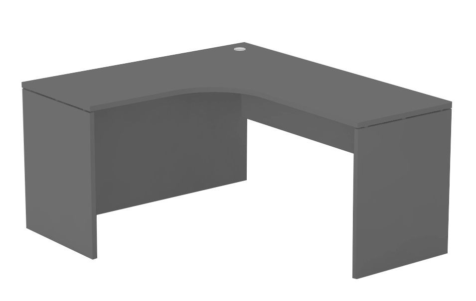 Rohový stůl REA Play - graphite - levý - Nábytek Harmonia s.r.o.