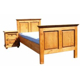 Masivní postel 90x200cm ACC 02 - K09 přírodní borovice