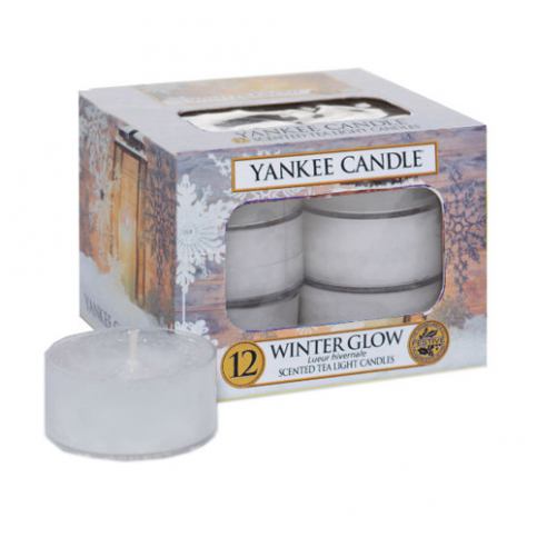 Yankee Candle bílé vonné čajové svíčky Winter Glow - Different.cz