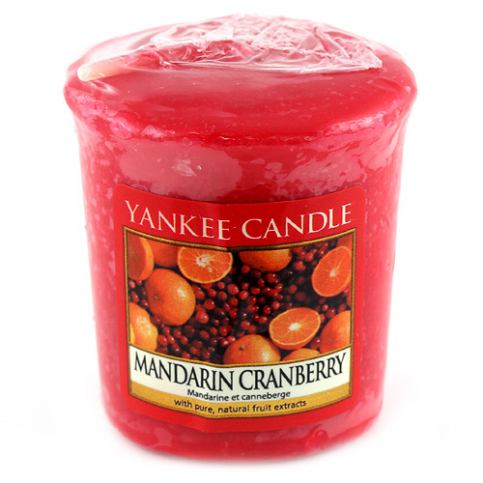 Svíčka Yankee Candle Mandarinky s brusinkami, 49 g - M DUM.cz