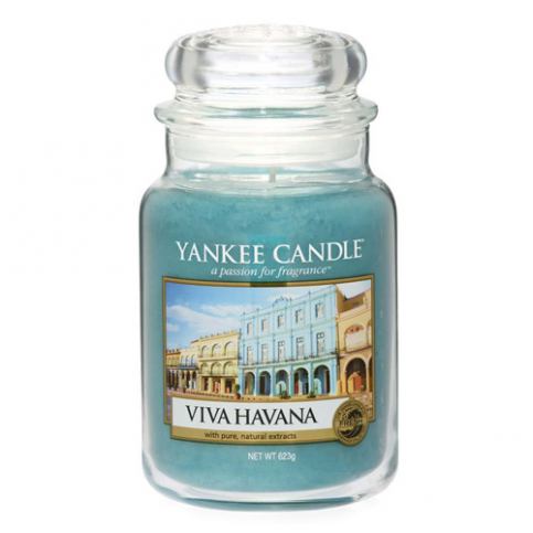 Svíčka ve skleněné dóze Yankee Candle Ať žije Havana, 623 g - M DUM.cz
