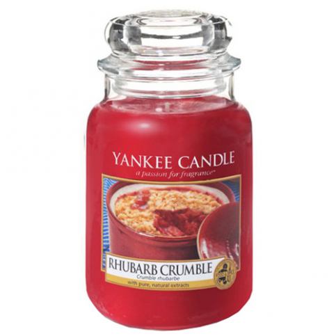 Svíčka ve skleněné dóze Yankee Candle Rebarborový crumble, 623 g - M DUM.cz
