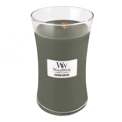 Svíčka oválná váza WoodWick Evening Bonfire, 609.5 g - M DUM.cz