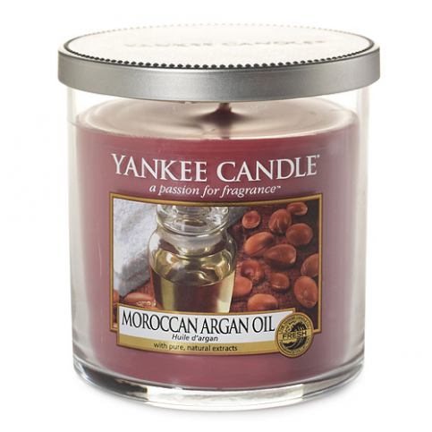 Svíčka ve skleněném válci Yankee Candle Marocký arganový olej, 198 g - M DUM.cz