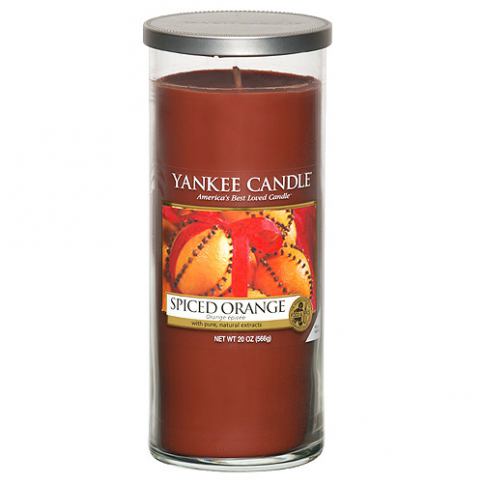 Svíčka ve skleněném válci Yankee Candle Pomeranč se špetkou koření, 566 g - M DUM.cz