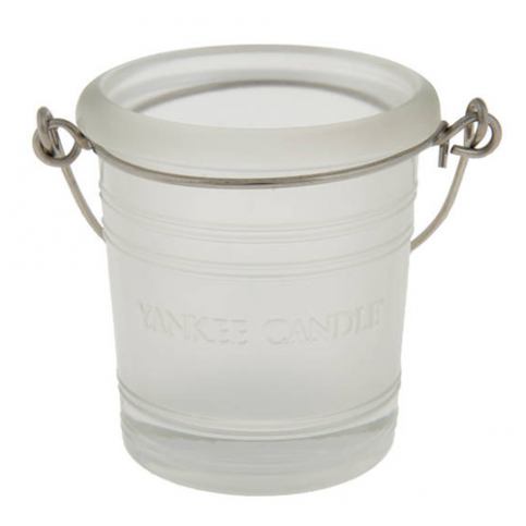 Svícen skleněný Yankee Candle Glass Bucket, výška 6.5 cm, matný - M DUM.cz