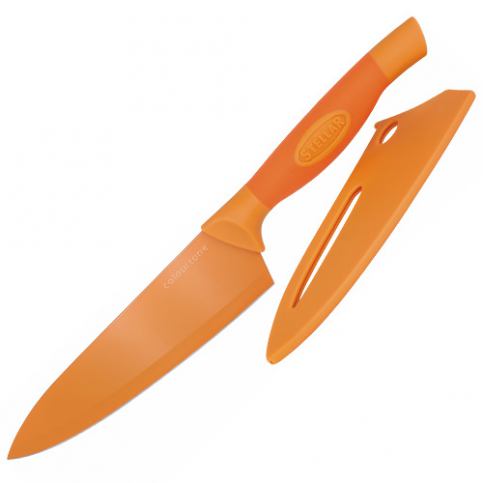 Kuchařský nůž Stellar Colourtone, čepel nerezová, 18 cm, oranžový - M DUM.cz