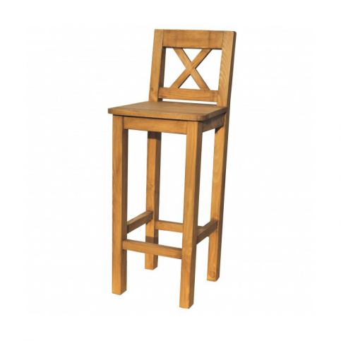 Barová židle masiv SIL 23 - K03 bílá borovice - Nábytek Harmonia s.r.o.