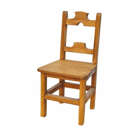 Jídelní židle z masivu SIL 22 - K03 bílá borovice - Nábytek Harmonia s.r.o.