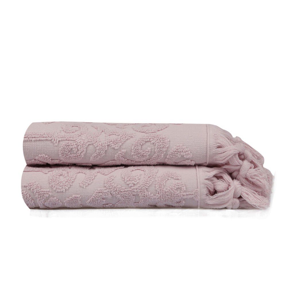 Sada 2 pudrově růžových ručníků Madame Coco Bohème, 50 x 90 cm - Bonami.cz