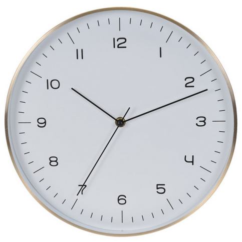 Emako Hliníkové nástěnné hodiny, barva černá, Ø 30 cm - EMAKO.CZ s.r.o.