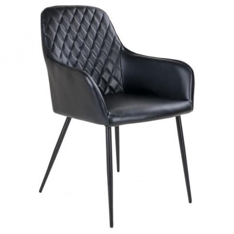 Jídelní židle Nordic Living Malvik, černá 1001153 Nordic Living - Designovynabytek.cz