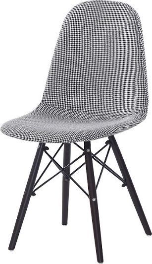 Jídelní židle, černá / bílá, AMPERA - M DUM.cz