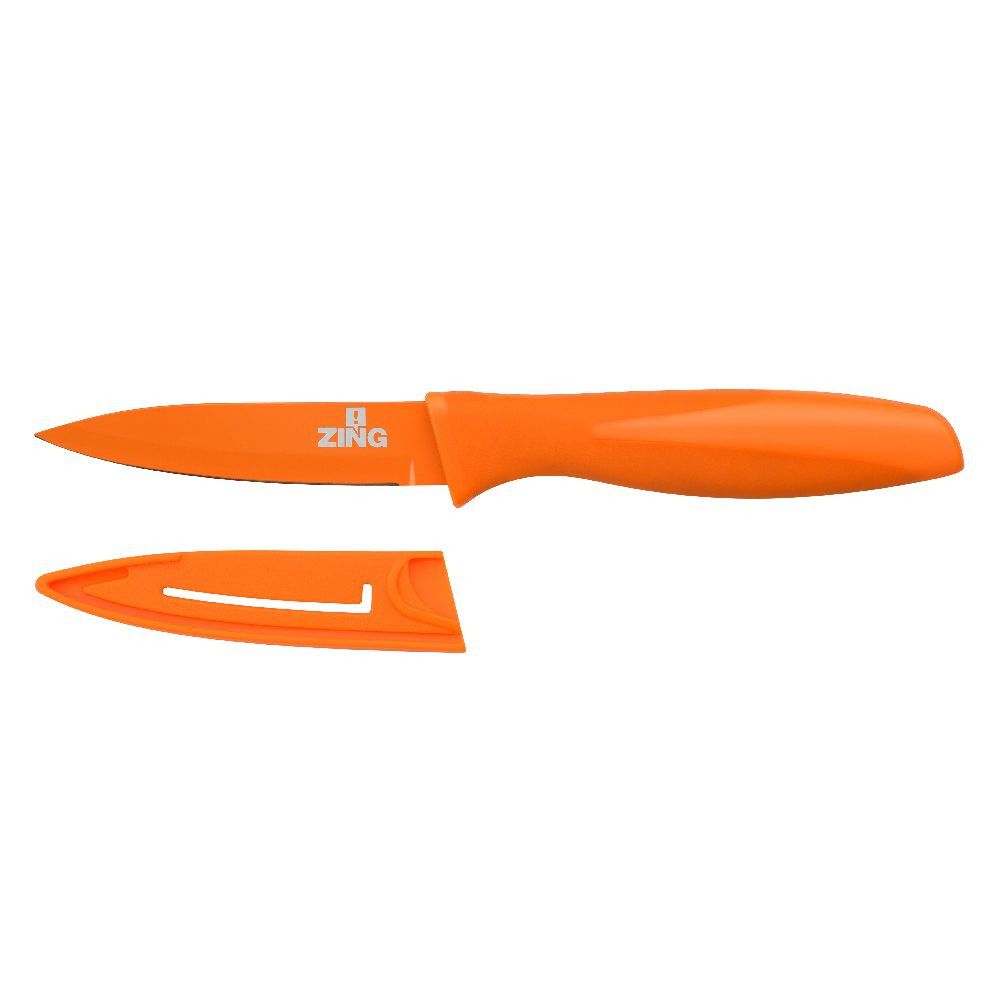 Oranžový krájecí nůž s krytem Premier Housewares Zing, 8,9 cm - Bonami.cz