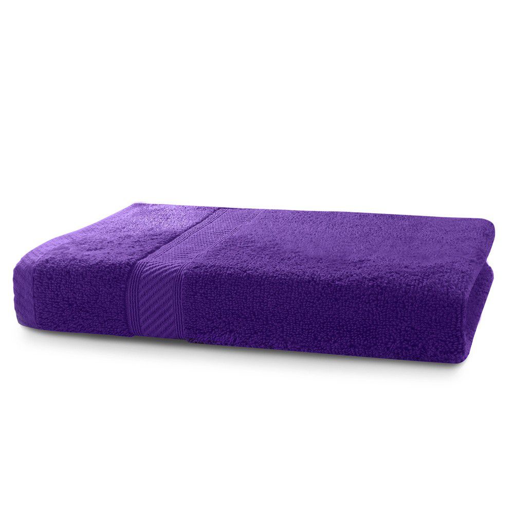 Tmavě fialový ručník DecoKing Bamby Purple, 50 x 100 cm - Bonami.cz