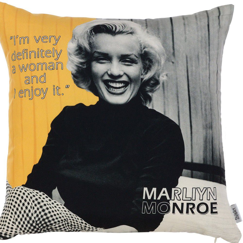 Povlak na polštář Mike & Co. NEW YORK Marilyn Quote, 43 x 43 cm - Bonami.cz