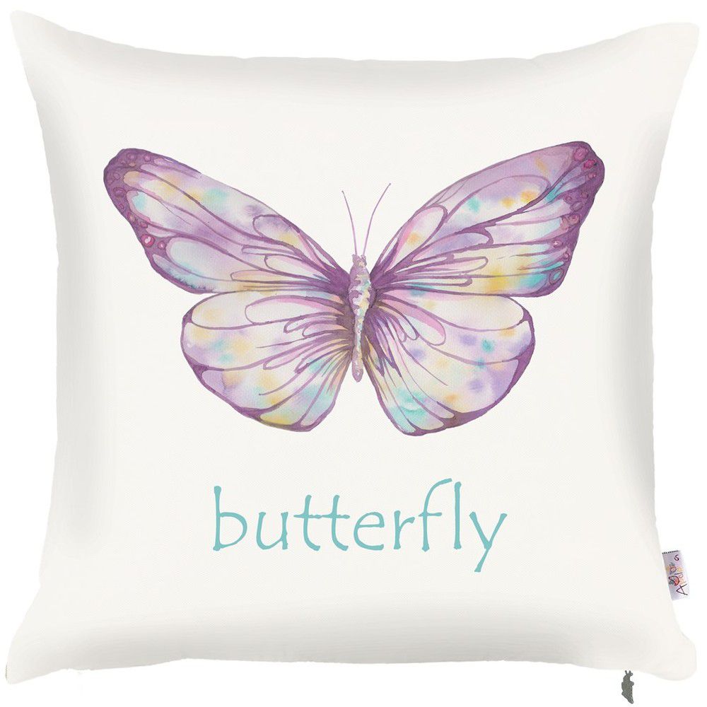 Povlak na polštář Mike & Co. NEW YORK Violet Butterfly, 43 x 43 cm - Bonami.cz