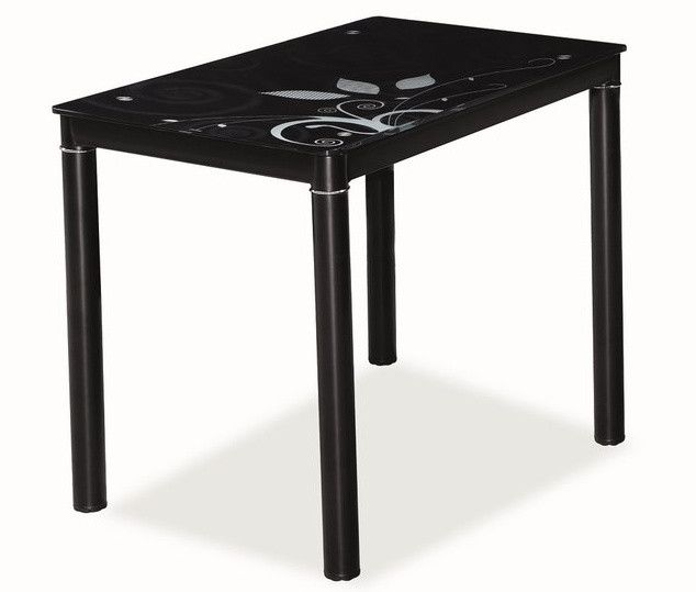 Casarredo Jídelní stůl DAMAR 80x60 černý - ATAN Nábytek