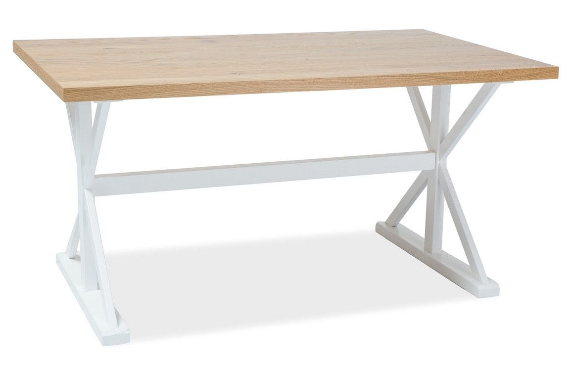  Stůl OXFORD dub/bílý 150x90 - ATAN Nábytek