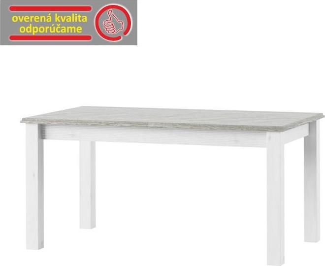 Rozkládací jídelní stůl, bílá, LIONA LM 88 - M DUM.cz