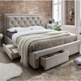 Manželská postel, šedohnědá, 180x200 cm, OREA Mdum