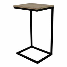 Odkládací stolek z neopracovaného mangového dřeva HSM collection Read