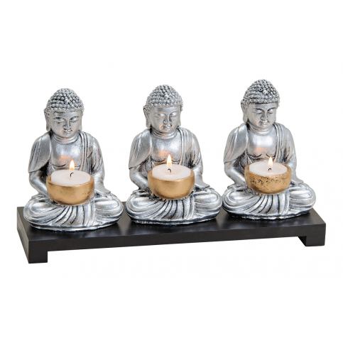 Svícen Tři Buddhové - Velký Košík