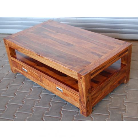 Konferenční stolek z indického masivu palisandr Barva Barva č. 9 - Natural  WD-6525 - Lakšmi - Indický Nábytek.cz
