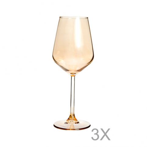 Sada 3 sklenic na víno Mezzo Luxury, 320 ml - Bonami.cz