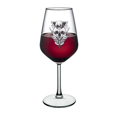 Sklenice na víno Vivas Skull, 345 ml - Bonami.cz