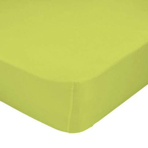Zelené elastické prostěradlo z čisté bavlny, 60 x 120 cm - Favi.cz