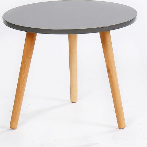 Příruční stolek, šedá / natural, Bazzy 2 - M DUM.cz
