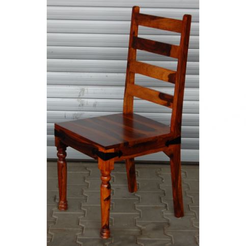 Židle Colombo z masivu palisandr Barva Barva č. 9 - Natural  WD-245 - Lakšmi - Indický Nábytek.cz