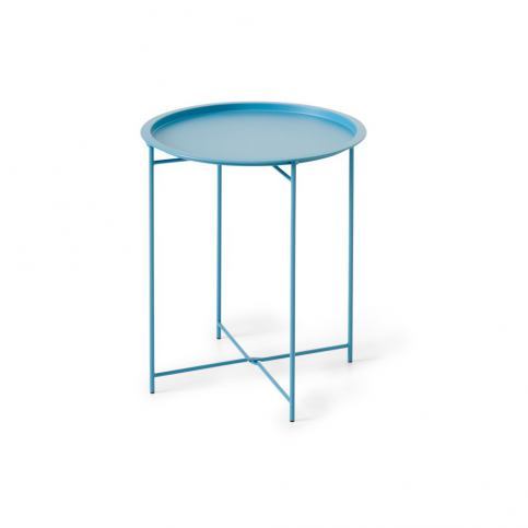 Modrý zahradní stolek Brafab Sangro, ∅ 46 cm - Bonami.cz