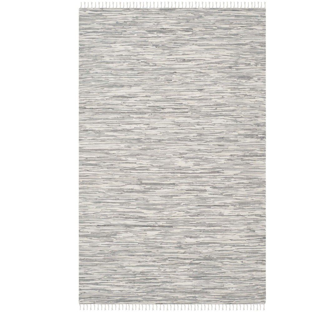 Bavlněný koberec ve stříbrné barvě Safavieh Cabrera, 182 x 121 cm - Bonami.cz