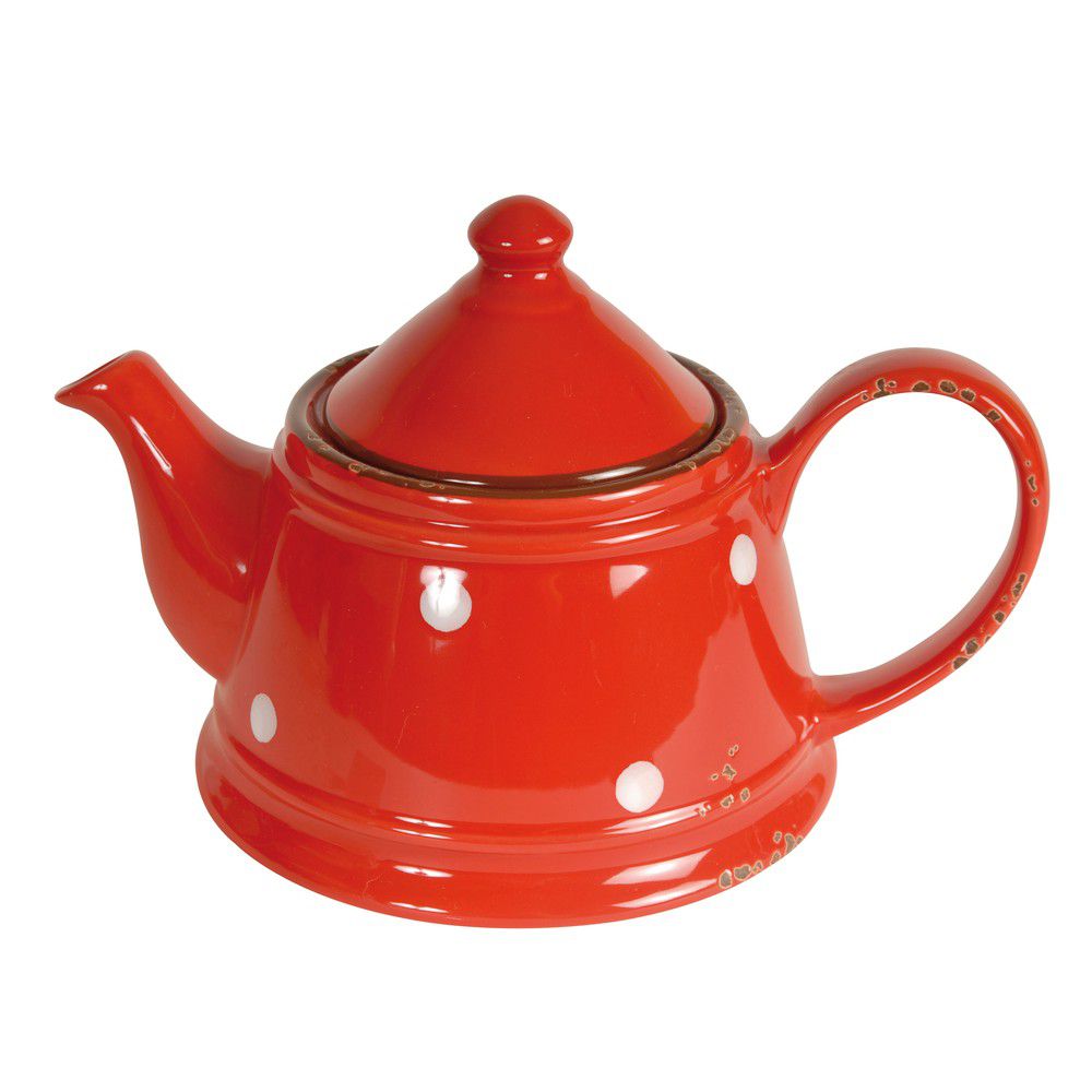 Červená keramická konvice Antic Line Tea Red, 480 ml - Bonami.cz